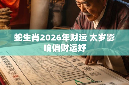 蛇生肖2026年财运 太岁影响偏财运好