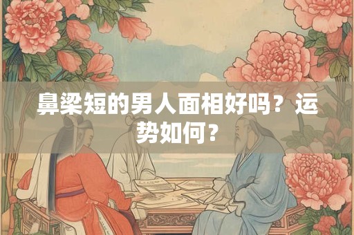 鼻梁短的男人面相好吗？运势如何？
