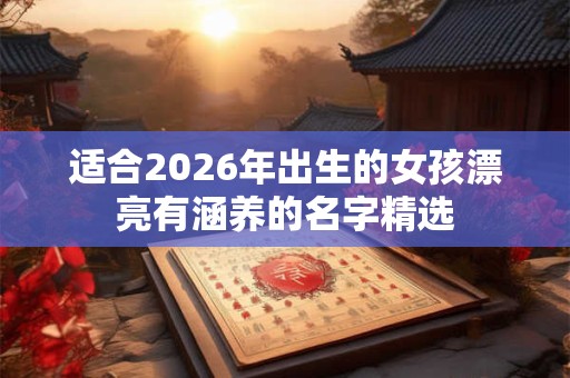 适合2026年出生的女孩漂亮有涵养的名字精选 适合2026年出生的女孩漂亮有涵养的名字精选