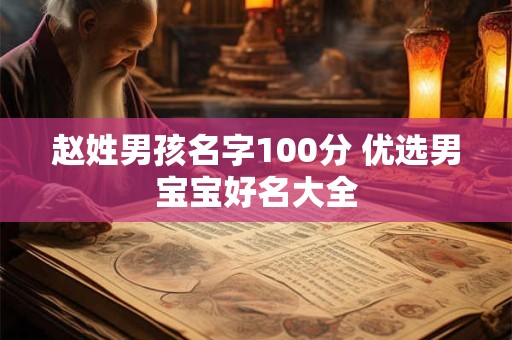 赵姓男孩名字100分 优选男宝宝好名大全 赵姓男孩名字100分 优选男宝宝好名大全