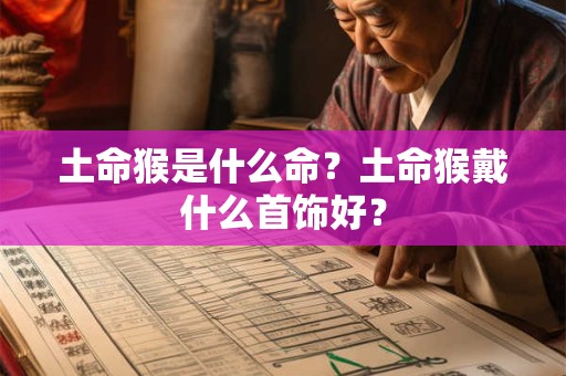 土命猴是什么命？土命猴戴什么首饰好？