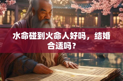水命碰到火命人好吗，结婚合适吗？