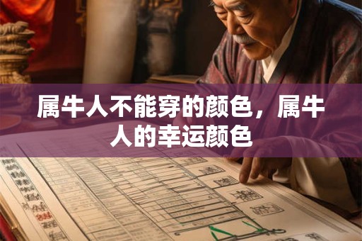 属牛人不能穿的颜色,属牛人的幸运颜色 属牛人不能穿的颜色,属牛人的幸运颜色