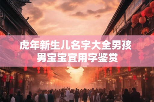 虎年新生儿名字大全男孩 男宝宝宜用字鉴赏 虎年新生儿名字大全男孩 男宝宝宜用字鉴赏