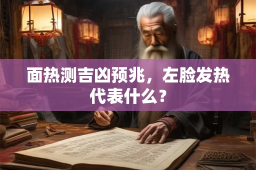 面热测吉凶预兆，左脸发热代表什么？