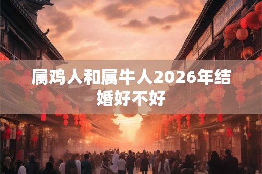 属鸡人和属牛人2026年结婚好不好 属鸡人和属牛人2026年结婚好不好