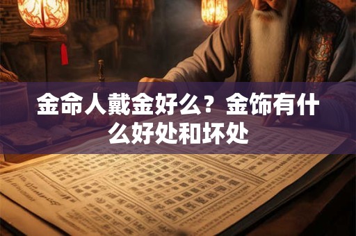 金命人戴金好么?金饰有什么好处和坏处 金命人戴金好么?金饰有什么好处和坏处