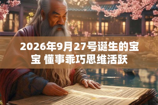 2026年9月27号诞生的宝宝 懂事乖巧思维活跃