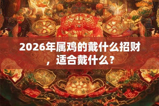 2026年属鸡的戴什么招财,适合戴什么? 2026年属鸡的戴什么招财,适合戴什么?