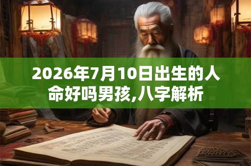 2026年7月10日出生的人命好吗男孩,八字解析