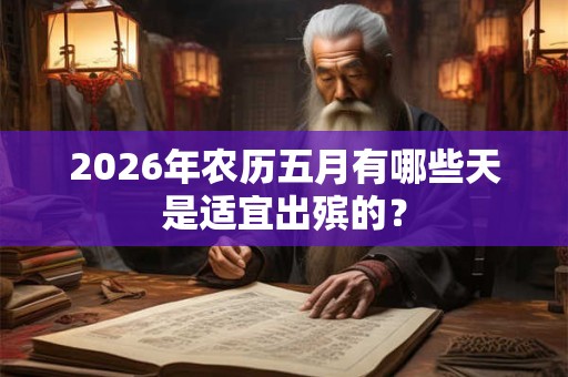2026年农历五月有哪些天是适宜出殡的? 2026年农历五月有哪些天是适宜出殡的?
