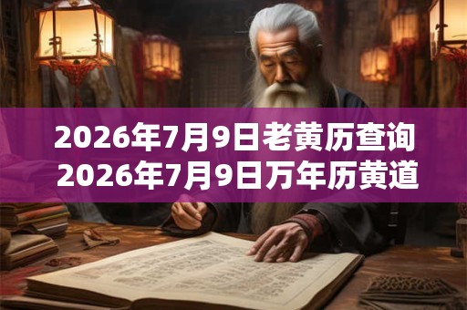 2026年7月9日老黄历查询 2026年7月9日万年历黄道吉日