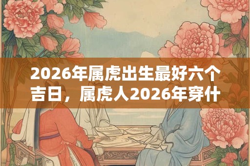 2026年属虎出生最好六个吉日，属虎人2026年穿什么颜色好？