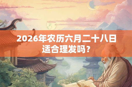 2026年农历六月二十八日适合理发吗？