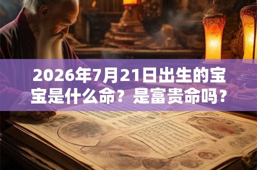 2026年7月21日出生的宝宝是什么命?是富贵命吗? 2026年7月21日出生的宝宝是什么命?是富贵命吗?