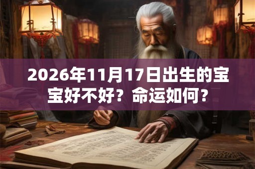 2026年11月17日出生的宝宝好不好？命运如何？