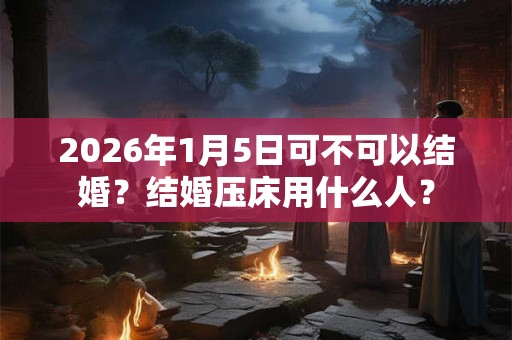 2026年1月5日可不可以结婚？结婚压床用什么人？