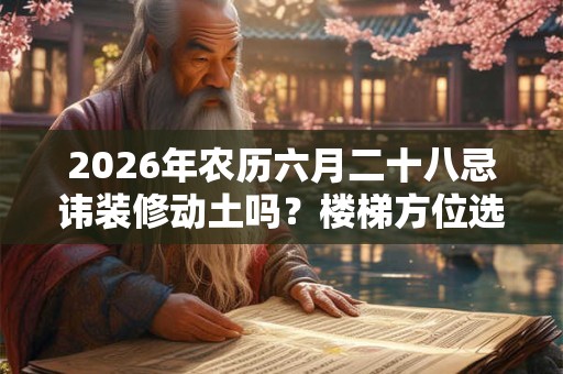 2026年农历六月二十八忌讳装修动土吗？楼梯方位选择