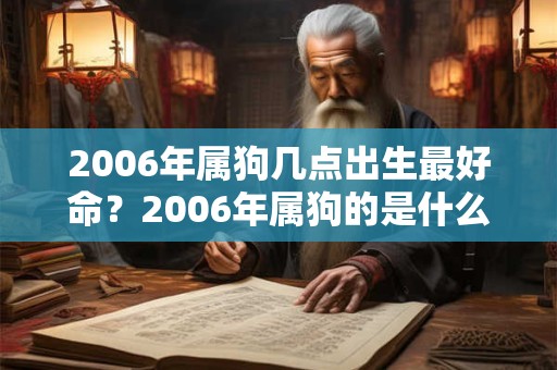 2006年属狗几点出生最好命？2006年属狗的是什么命？