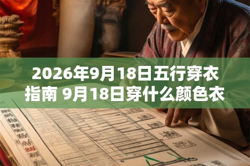 2026年9月18日五行穿衣指南 9月18日穿什么颜色衣服 2026年9月18日五行穿衣指南 9月18日穿什么颜色衣服