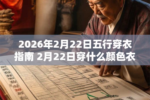 2026年2月22日五行穿衣指南 2月22日穿什么颜色衣服