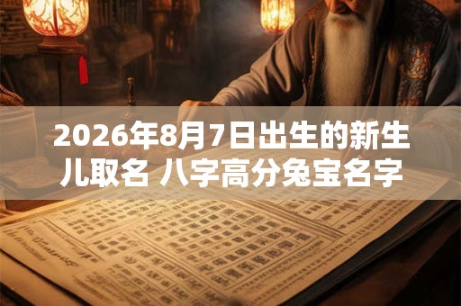 2026年8月7日出生的新生儿取名 八字高分兔宝名字 2026年8月7日出生的新生儿取名 八字高分兔宝名字