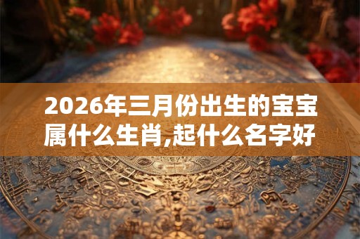 2026年三月份出生的宝宝属什么生肖,起什么名字好? 2026年三月份出生的宝宝属什么生肖,起什么名字好?