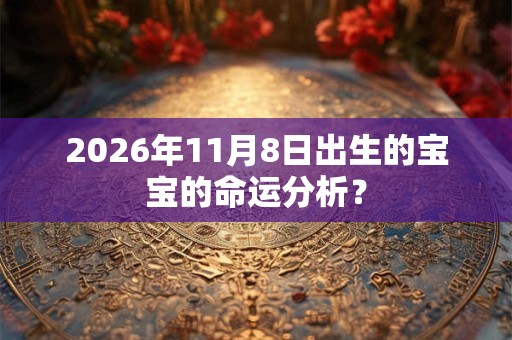 2026年11月8日出生的宝宝的命运分析？