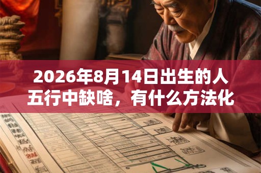 2026年8月14日出生的人五行中缺啥,有什么方法化解? 2026年8月14日出生的人五行中缺啥,有什么方法化解?