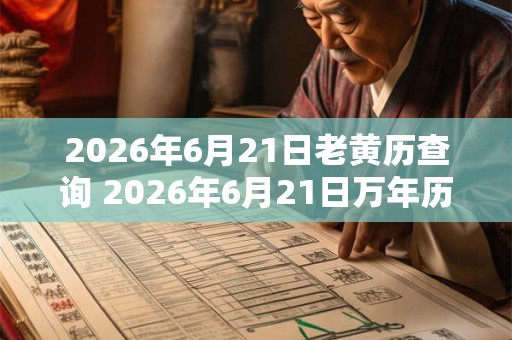 2026年6月21日老黄历查询 2026年6月21日万年历黄道吉日