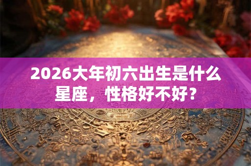 2026大年初六出生是什么星座，性格好不好？