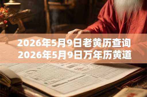 2026年5月9日老黄历查询 2026年5月9日万年历黄道吉日