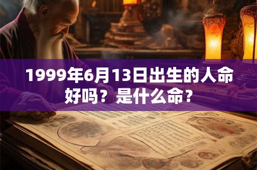 1999年6月13日出生的人命好吗？是什么命？