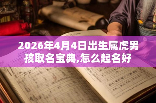2026年4月4日出生属虎男孩取名宝典,怎么起名好 2026年4月4日出生属虎男孩取名宝典,怎么起名好