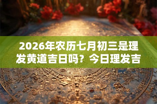 2026年农历七月初三是理发黄道吉日吗?今日理发吉凶查询 2026年农历七月初三是理发黄道吉日吗?今日理发吉凶查询