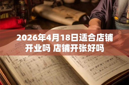 2026年4月18日适合店铺开业吗 店铺开张好吗 2026年4月18日适合店铺开业吗 店铺开张好吗