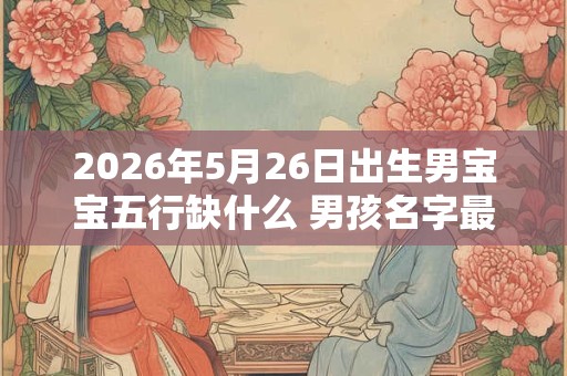 2026年5月26日出生男宝宝五行缺什么 男孩名字最新免费版