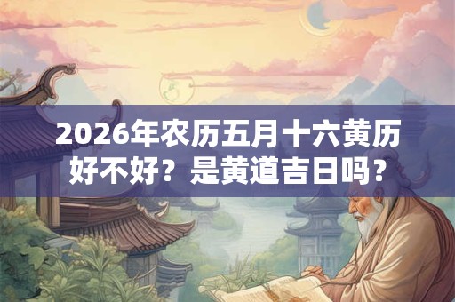2026年农历五月十六黄历好不好?是黄道吉日吗? 2026年农历五月十六黄历好不好?是黄道吉日吗?