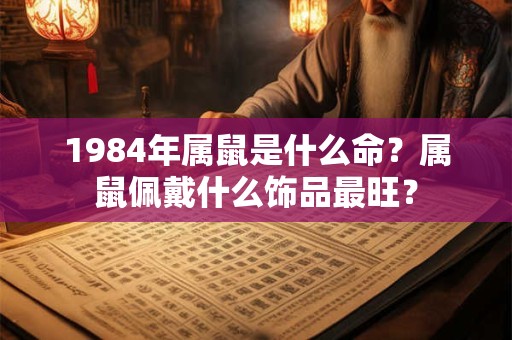 1984年属鼠是什么命？属鼠佩戴什么饰品最旺？