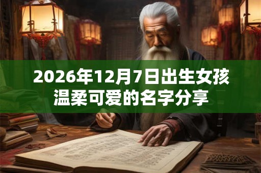 2026年12月7日出生女孩温柔可爱的名字分享