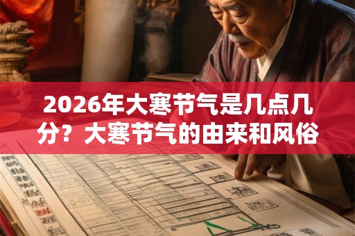 2026年大寒节气是几点几分？大寒节气的由来和风俗