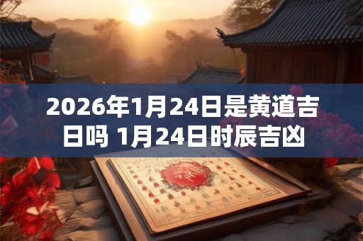 2026年1月24日是黄道吉日吗 1月24日时辰吉凶
