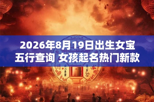 2026年8月19日出生女宝五行查询 女孩起名热门新款