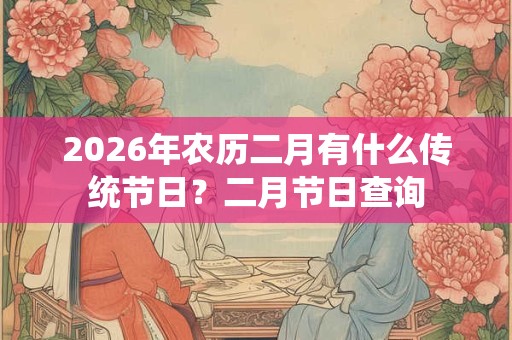 2026年农历二月有什么传统节日？二月节日查询