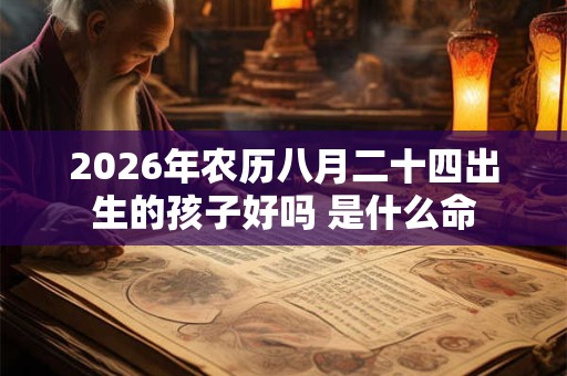 2026年农历八月二十四出生的孩子好吗 是什么命
