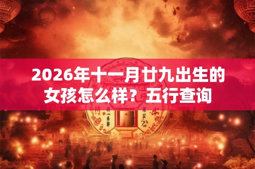 2026年十一月廿九出生的女孩怎么样?五行查询 2026年十一月廿九出生的女孩怎么样?五行查询