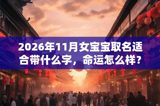 2026年11月女宝宝取名适合带什么字,命运怎么样? 2026年11月女宝宝取名适合带什么字,命运怎么样?