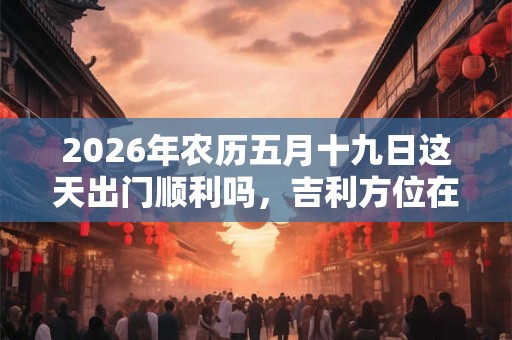 2026年农历五月十九日这天出门顺利吗,吉利方位在哪? 2026年农历五月十九日这天出门顺利吗,吉利方位在哪?