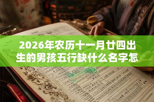 2026年农历十一月廿四出生的男孩五行缺什么名字怎么取合适？