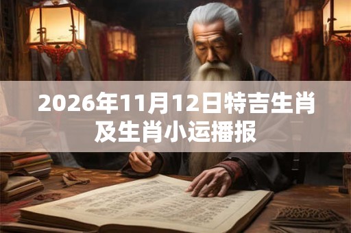 2026年11月12日特吉生肖及生肖小运播报